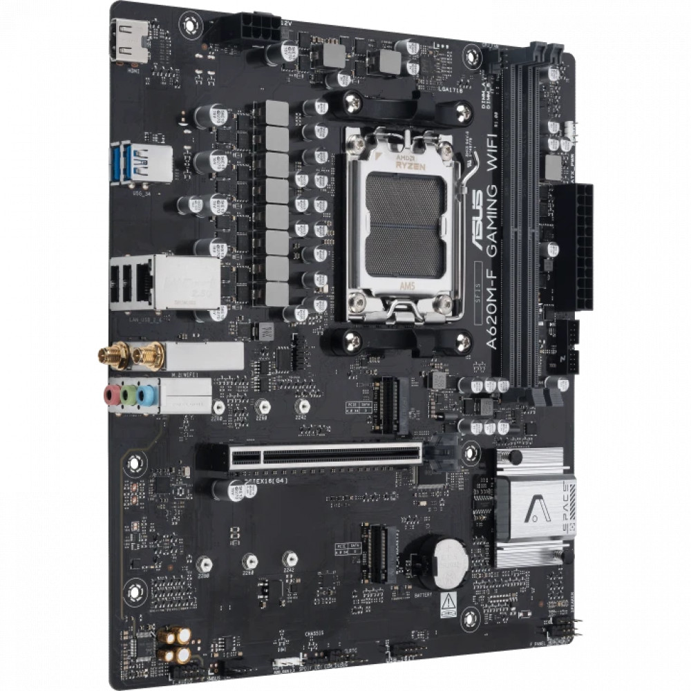 Материнская плата Asus A620M-F GAMING WIFI Micro-ATX, AMD AM5 - миниатюра 2