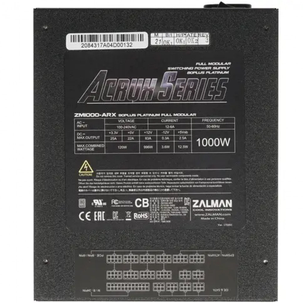 Блок питания Zalman ZM1000-ARX 1000 Вт - миниатюра 6