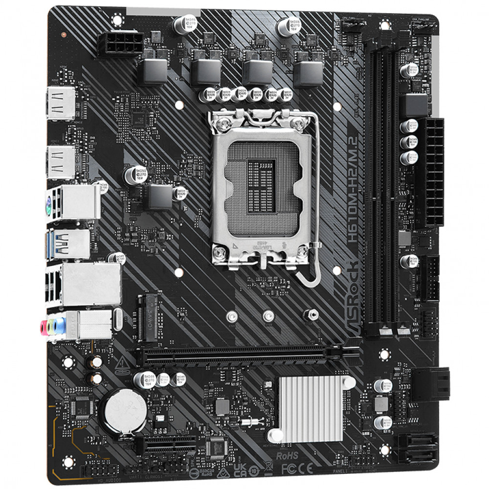 Материнская плата ASRock H610M-H2/M.2 Micro-ATX, LGA 1700 - миниатюра 2