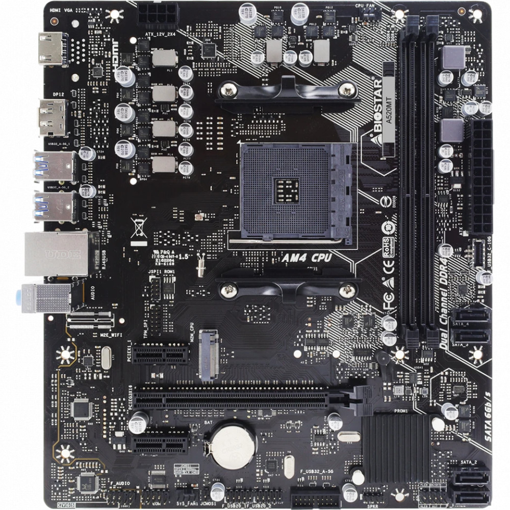 Материнская плата BIOSTAR A520MT Micro-ATX, AMD AM4 — фото товара