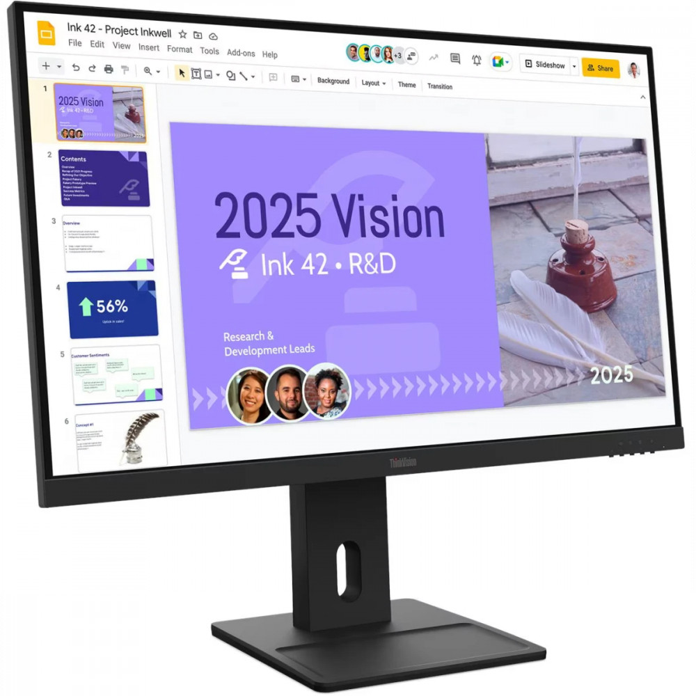Монитор Lenovo ThinkVision E27q-40 64BDGAS4CB 27 ", IPS, Quad HD 2560x1440 (16:9), 100 Гц - миниатюра 2