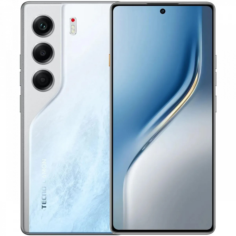 Смартфон TECNO Camon 40 12/256Gb Glacier White CM5 256+12 GLACIER WHITE 256 Гб, 12 Гб — фото товара