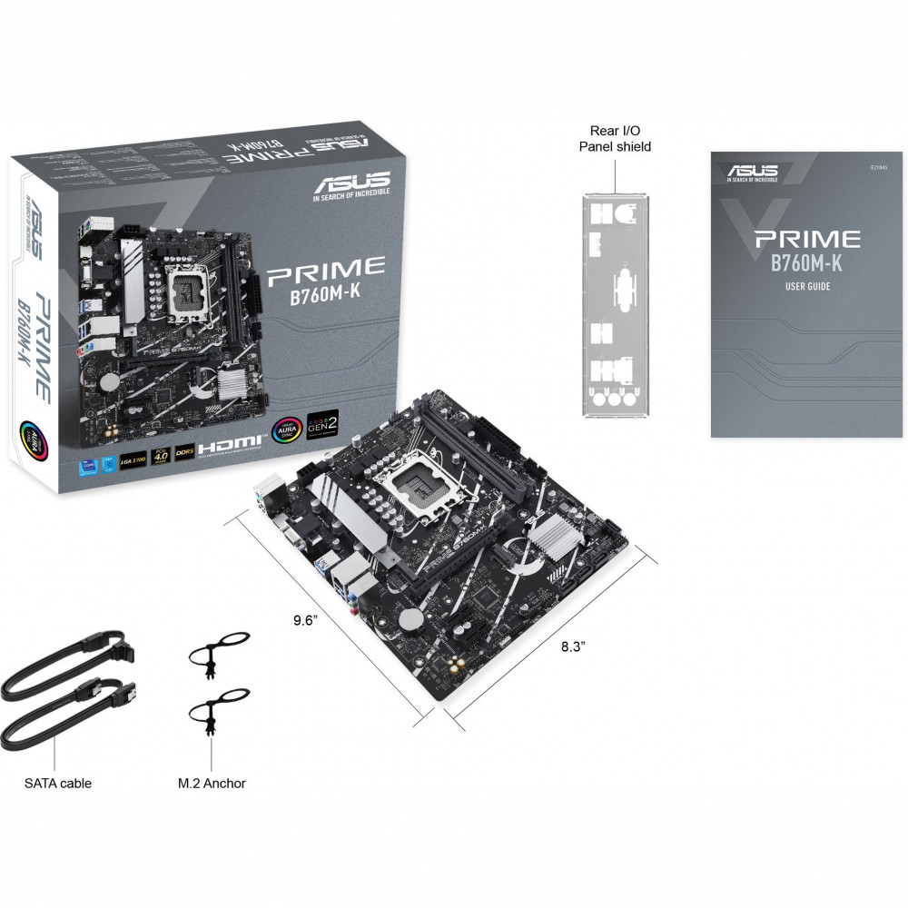 Материнская плата Asus PRIME B760M-K 90MB1FI0-M0EAY0 Micro-ATX, LGA 1700 - миниатюра 6