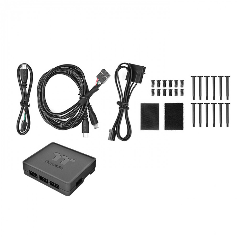 Система охлаждения Thermaltake Riing Quad 12 RGB 3-Fan Pack CL-F100-PL12SW-A Для системного блока - миниатюра 3