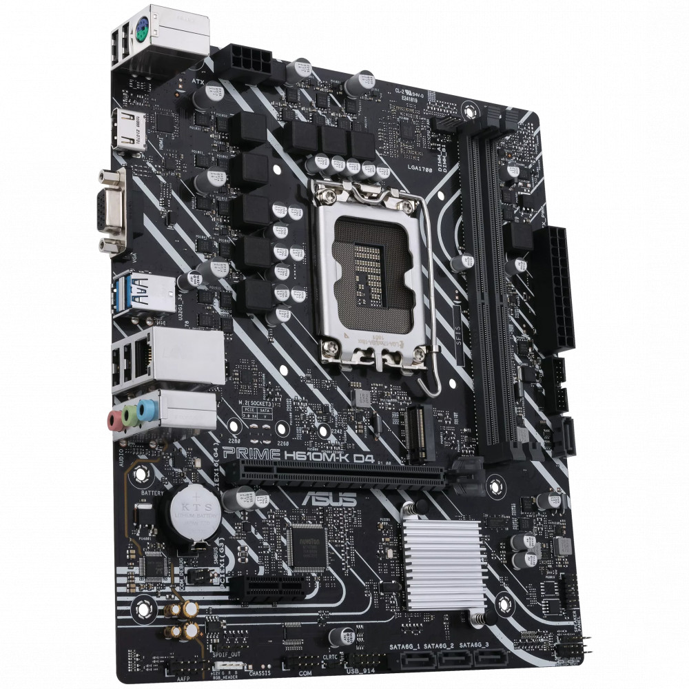 Материнская плата Asus PRIME H610M-K D4 PRIME H610M-K D4 / 90MB1A10-M0EAY0 Micro-ATX, LGA 1700 - миниатюра 3