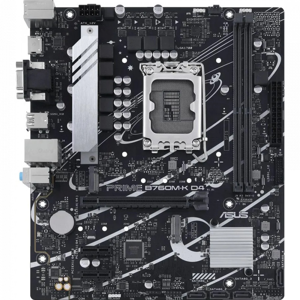 Материнская плата Asus PRIME B760M-K Micro-ATX, LGA 1700 — фото товара
