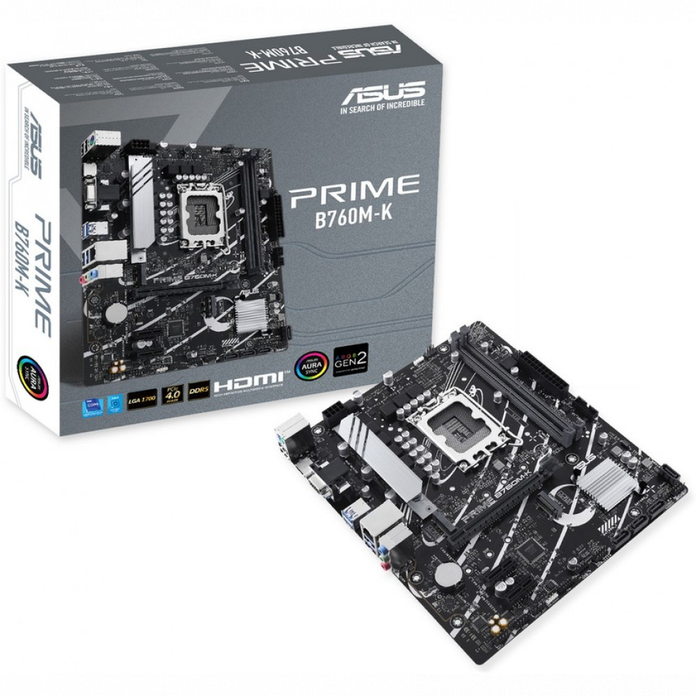 Материнская плата Asus PRIME B760M-K 90MB1FI0-M1EAY0 Micro-ATX, LGA 1700 - миниатюра 4