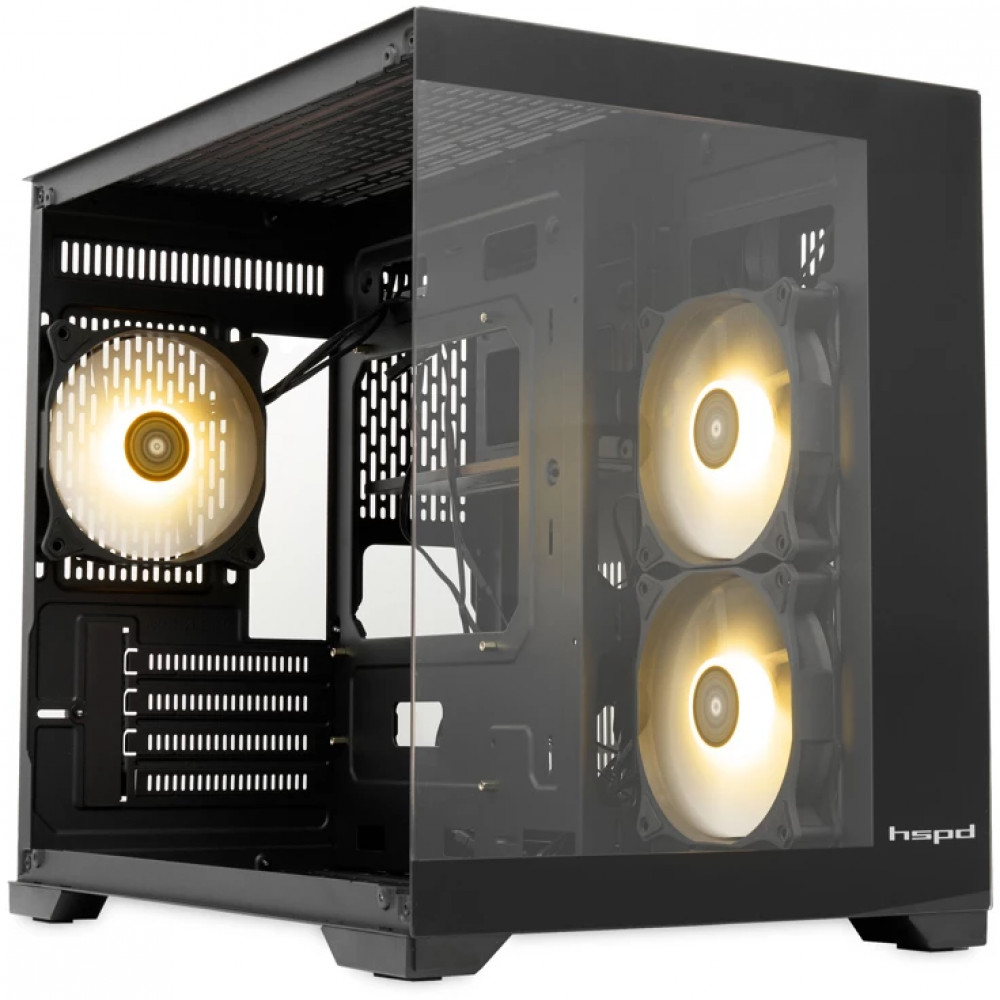 Корпус HSPD F330-TGBK-ARGB Mid-Tower - миниатюра 2