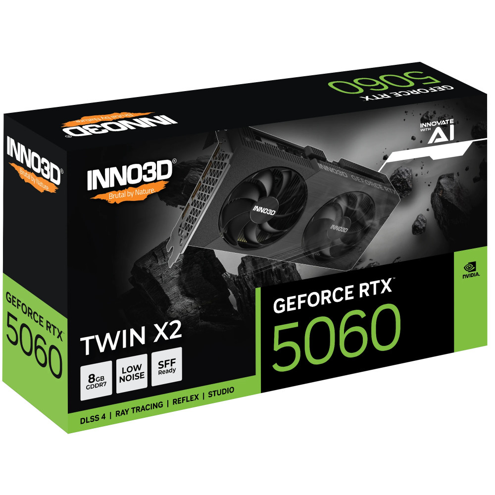 Видеокарта Inno3D RTX 5060 TWIN X2 N50602-08D7-195071N 8 ГБ - миниатюра 2