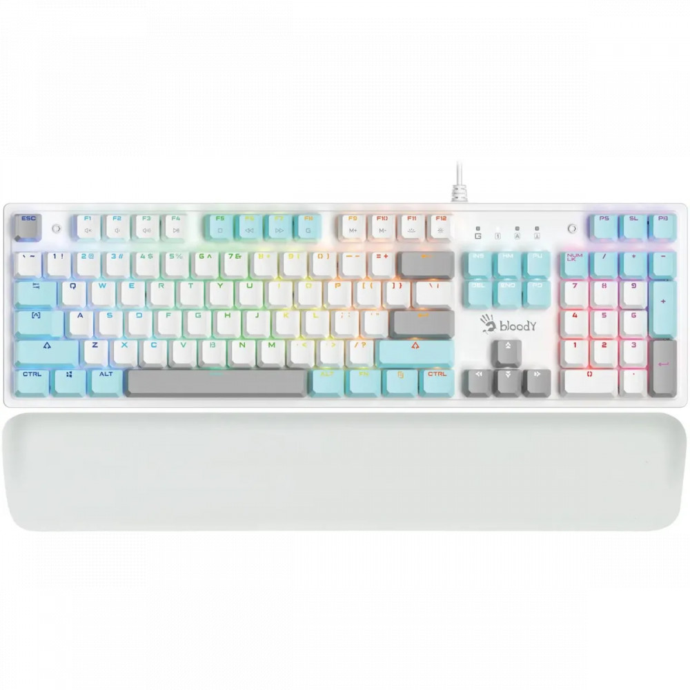 Клавиатура A4Tech Bloody S515R S515R ICY WHITE Проводная, USB — фото товара
