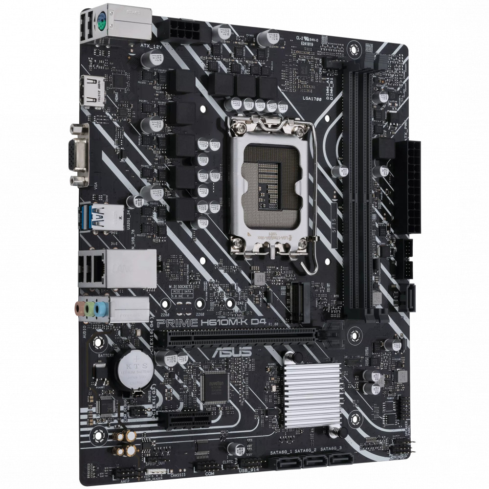 Материнская плата Asus PRIME H610M-K D4 PRIME H610M-K D4 / 90MB1A10-M0EAY0 Micro-ATX, LGA 1700 - миниатюра 2