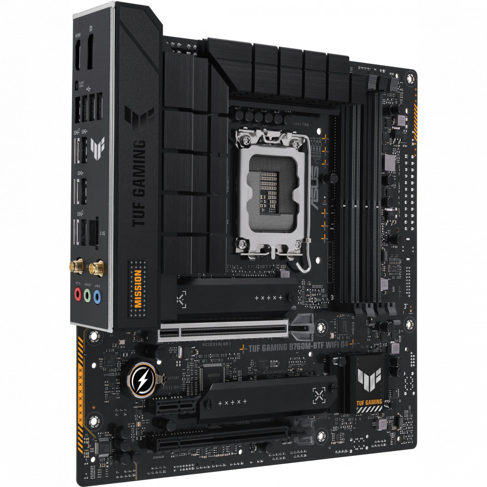Материнская плата Asus TUF GAMING B760M-BTF WIFI D4 Micro-ATX, LGA 1700 — фото товара