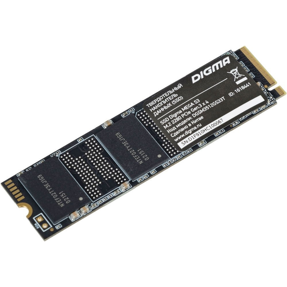 Жесткий диск Digma Mega S3 DGSM3512GS33T SSD (твердотельные), 512 ГБ, M.2, PCIe - миниатюра 2