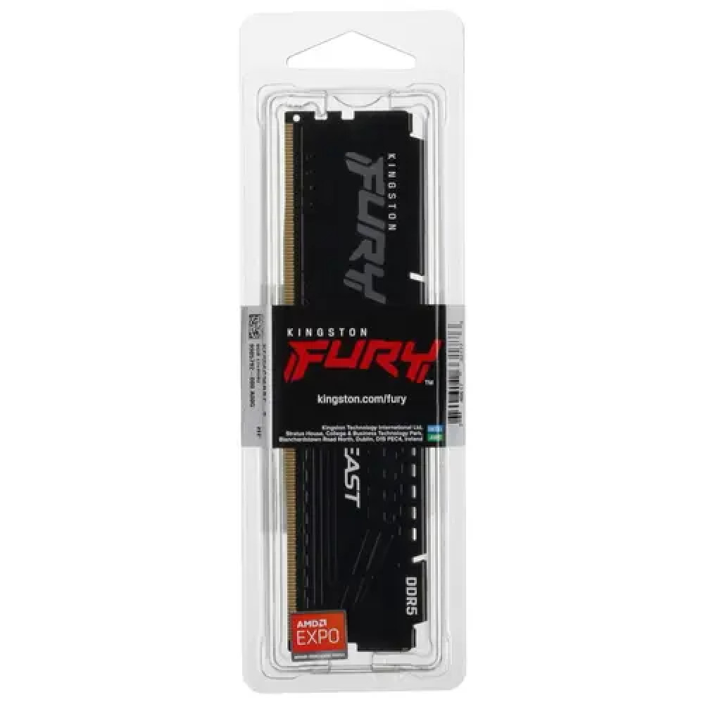 ОЗУ Kingston Fury Beast Black KF556C36BBE-8 DIMM, DDR5, 8 Гб, 5600 МГц - миниатюра 3