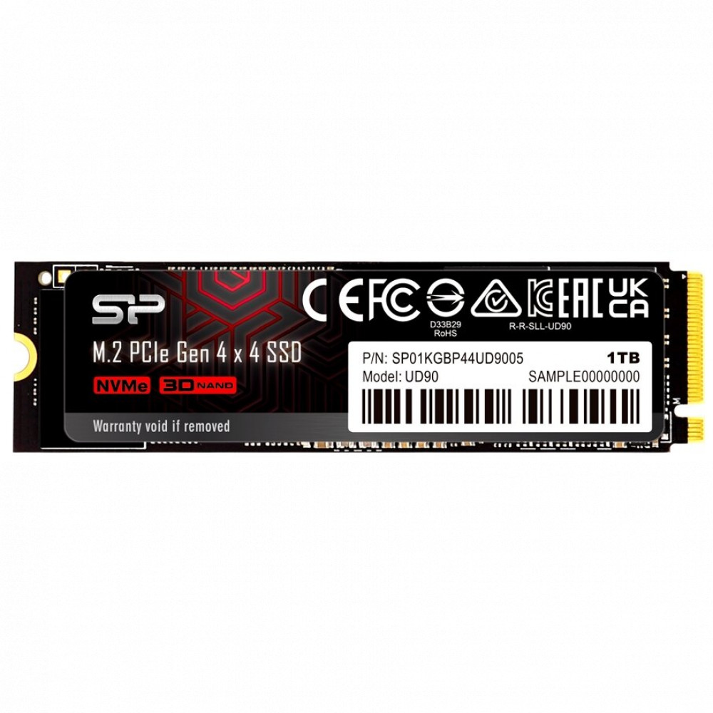 Жесткий диск Silicon Power UD90 SP01KGBP44UD9005 SSD (твердотельные), 1 ТБ, M.2, PCIe — фото товара