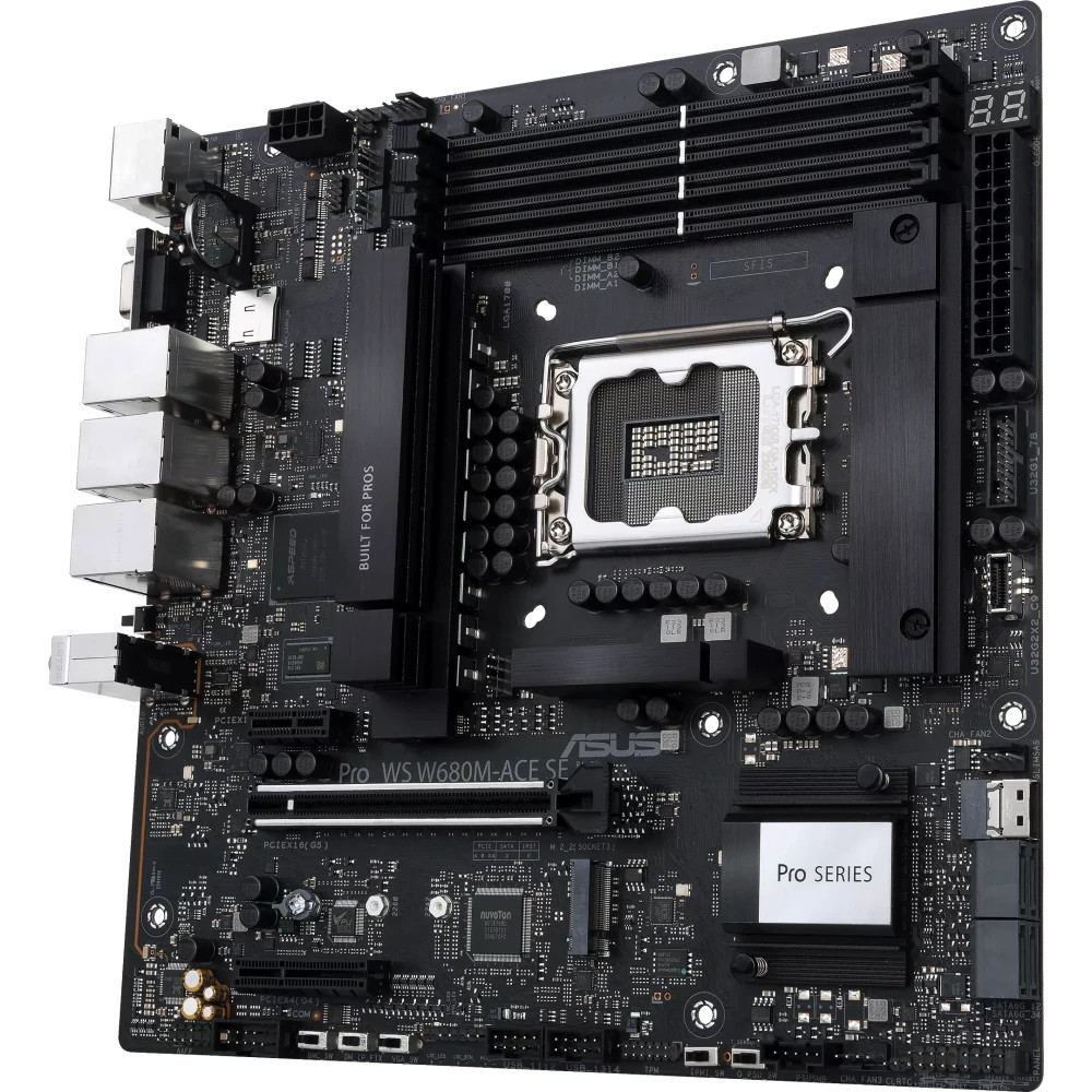 Материнская плата Asus PRO WS W680M-ACE SE 90MB1FA0-M0EAY0 Mini-ATX, LGA 1700 - миниатюра 3