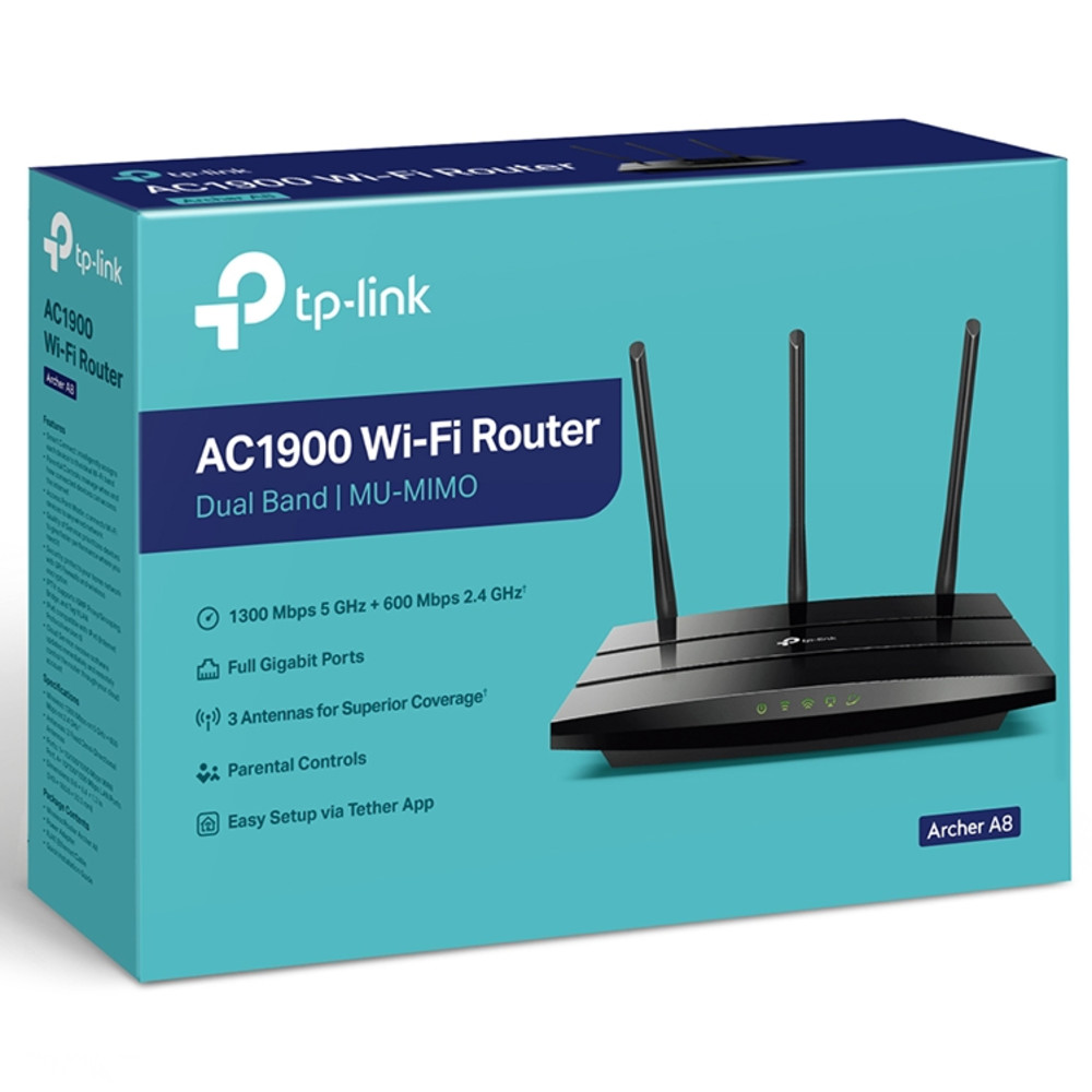 Маршрутизатор для дома TP-Link Archer A8 Archer A8(EU) - миниатюра 4