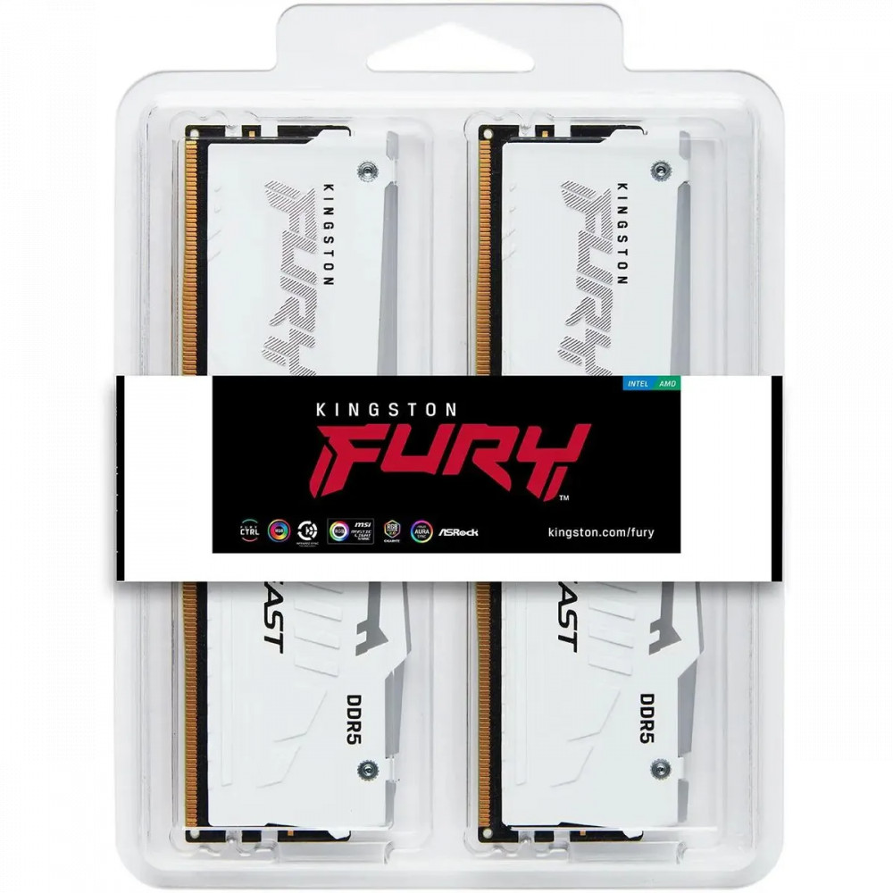 ОЗУ Kingston Fury Beast KF560C30BWAK2-32 DIMM, DDR5, 32 Гб (2 х 16 Гб), 6000 МГц - миниатюра 3