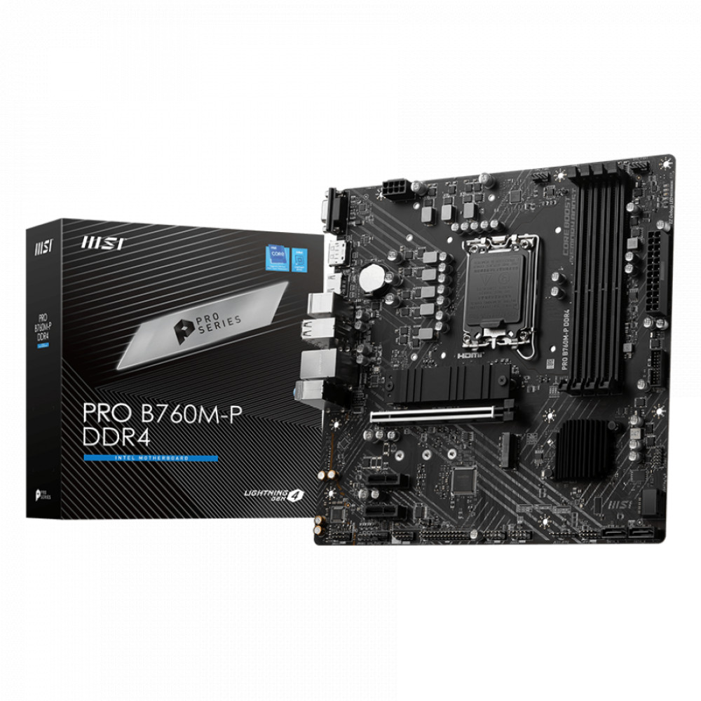 Материнская плата MSI PRO B760M-P DDR4 Micro-ATX, LGA 1700 - миниатюра 5