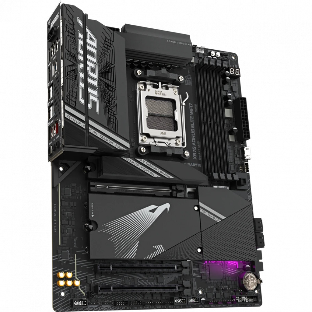 Материнская плата Gigabyte X870 Aorus Elite WIFI7 rev. 1.1 ATX, AMD AM5 - миниатюра 2