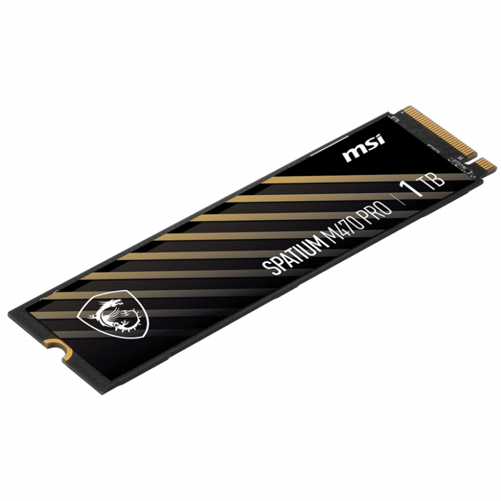 Жесткий диск MSI SPATIUM M470 PRO PCIE4.0 NVME M.2 1TB SSD (твердотельные), 1 ТБ, M.2, PCIe - миниатюра 3