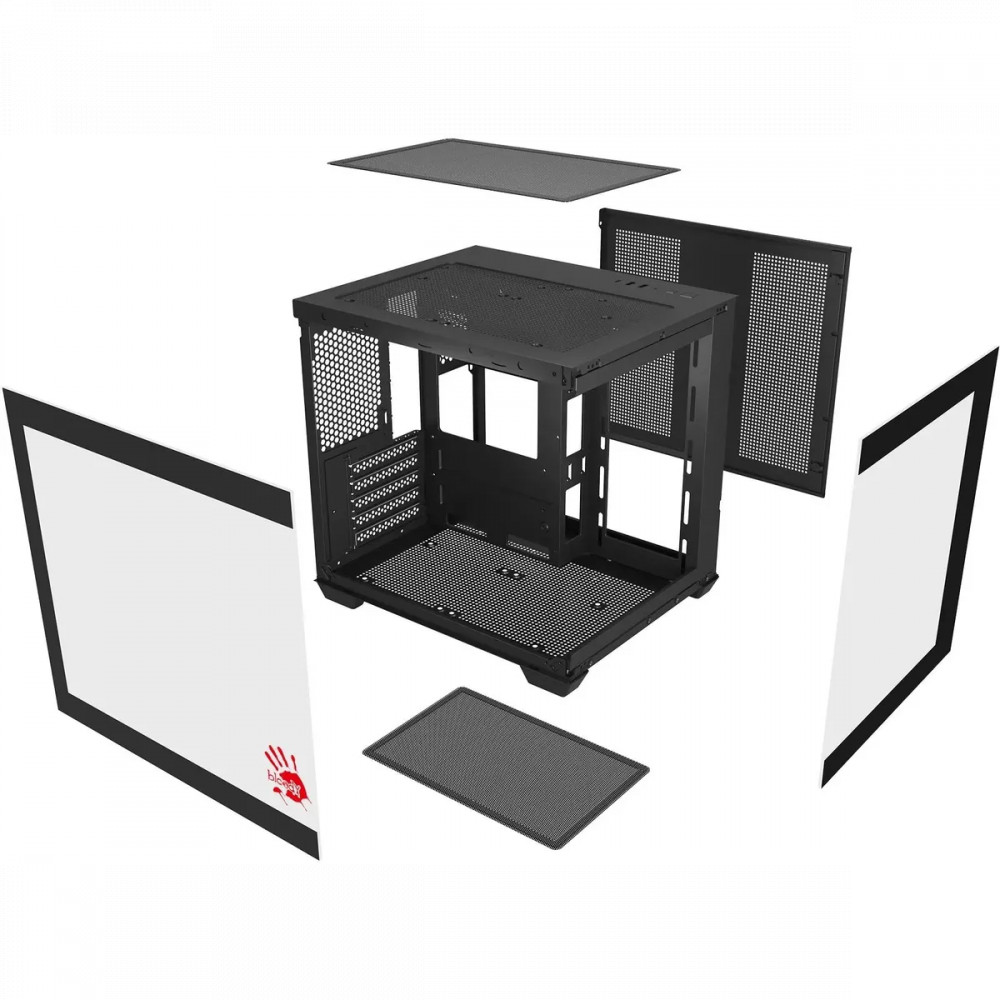 Корпус Bloody CC-121 Black CC-121-BK Mini-Tower - миниатюра 5