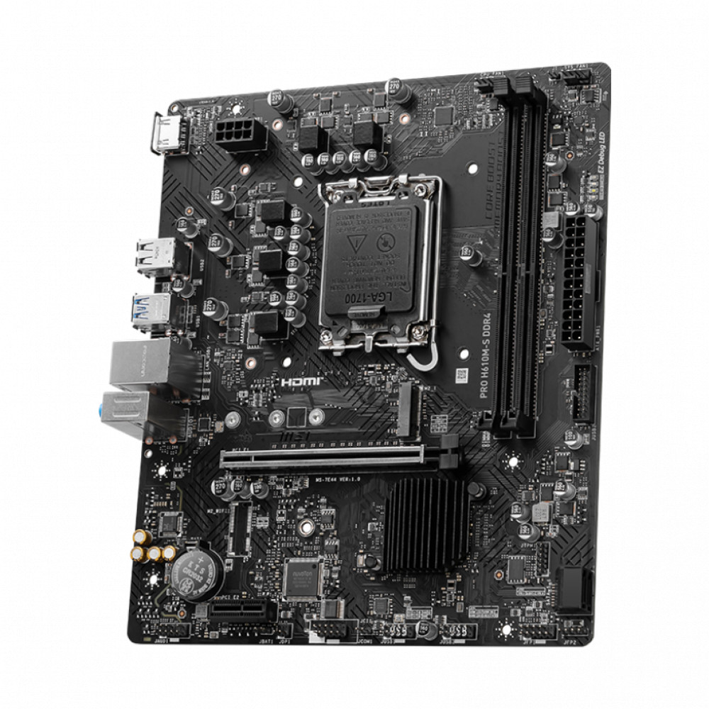 Материнская плата MSI PRO H610M-S DDR4 H610 Mini-ATX, LGA 1700 - миниатюра 2