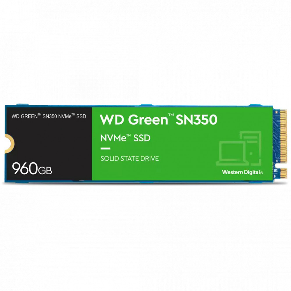Жесткий диск Western Digital GREEN SN350 WDS960G2G0C SSD (твердотельные), 960 ГБ, M.2 - миниатюра 2