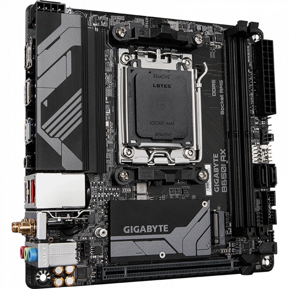Материнская плата Gigabyte B650I AX Mini-ATX, AMD AM5 - миниатюра 2