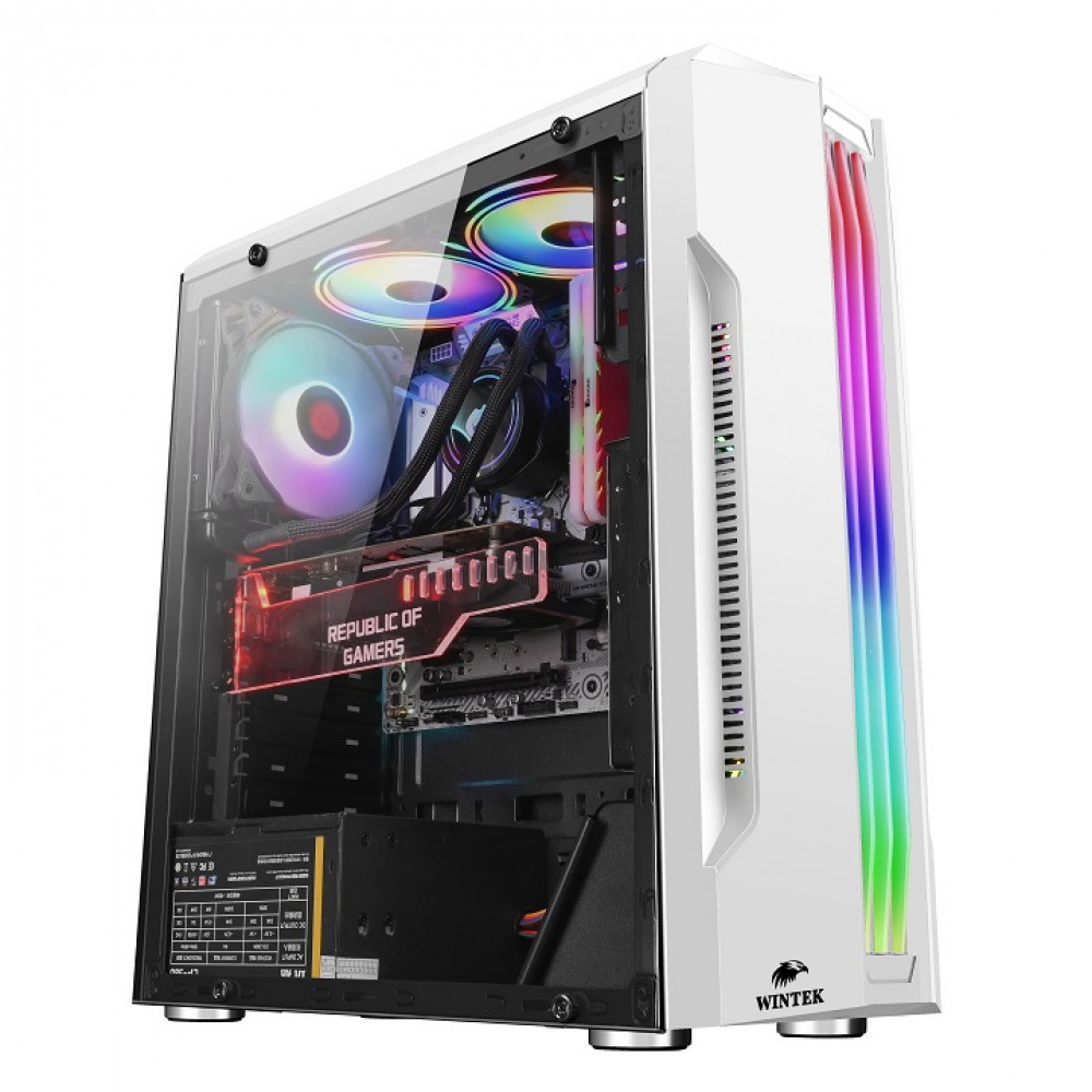 Корпус Wintek FLAME D525-W TG Mid-Tower — фото товара