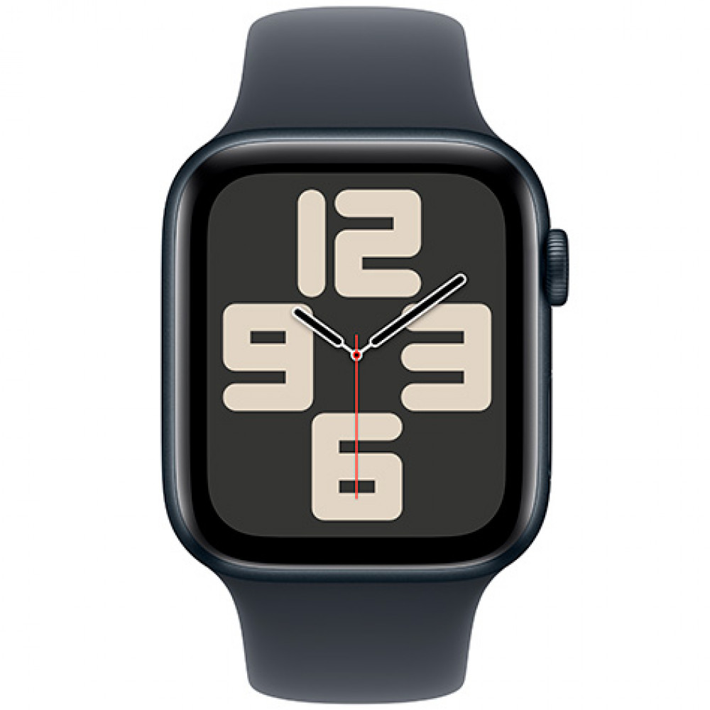 Apple Watch SE 2024 GPS 44mm Midnight Aluminium Case with Midnight Sport Band MXE73QI/A Смарт-часы — фото товара