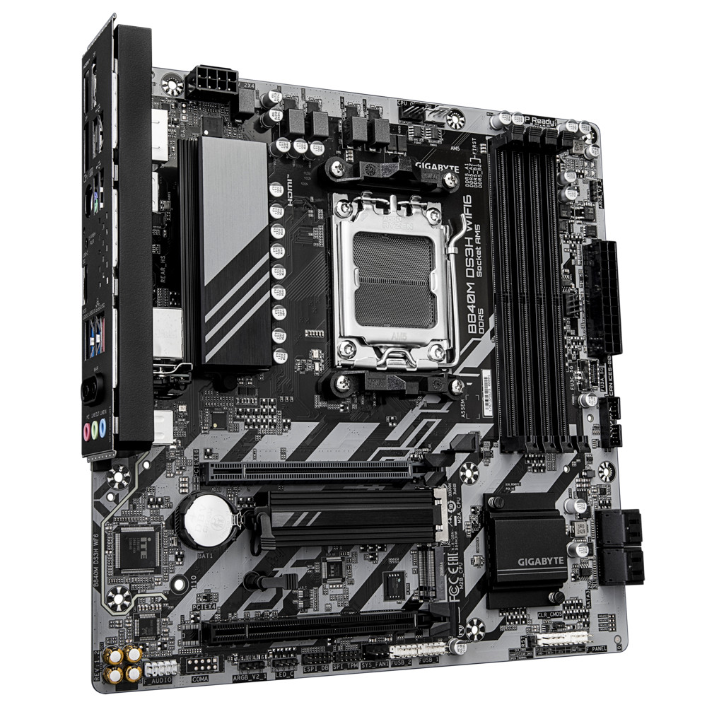 Материнская плата Gigabyte B840M DS3H WIFI6 Micro-ATX, AMD AM5 - миниатюра 2