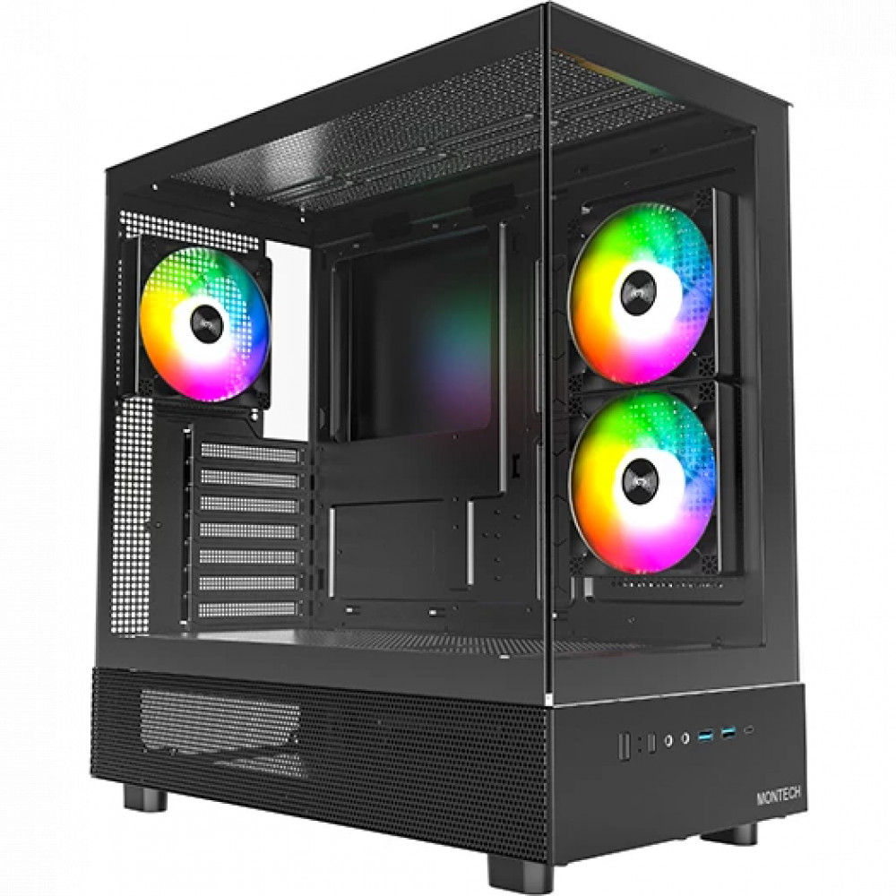 Корпус Montech XR Black XR BL Mid-Tower — фото товара