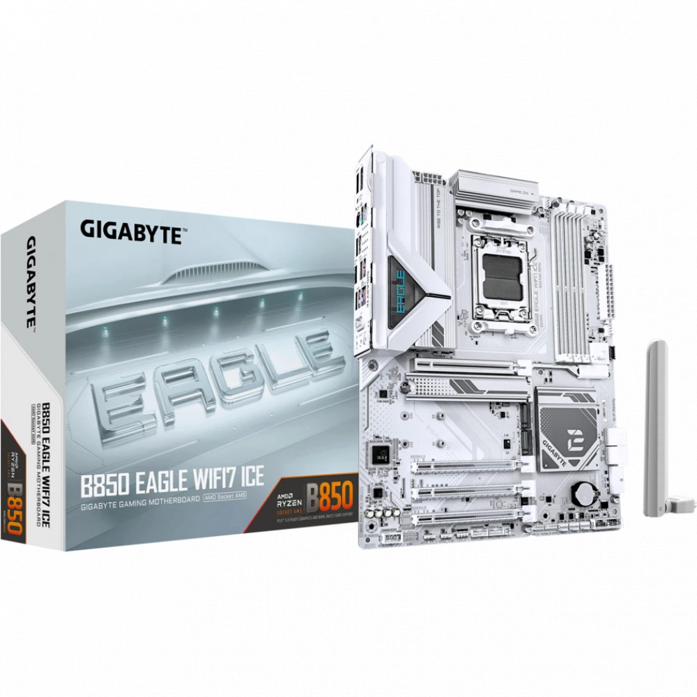 Материнская плата Gigabyte B850 EAGLE WF7 ICE ATX, AMD AM5 - миниатюра 4