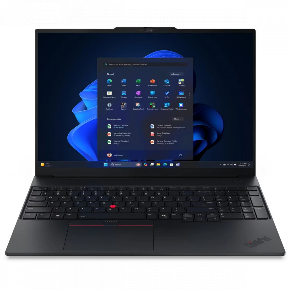Ноутбук Lenovo ThinkPad E16 Gen 3 21TF004RFW 16 ", WUXGA 1920x1200 (16:10), Intel, Core 5, 16 Гб, 512 ГБ, Intel Graphics - миниатюра 2