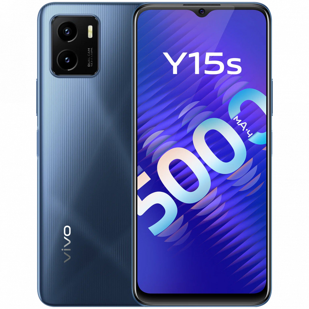 Смартфон Vivo Y15s V2120 (ТАИНСТВЕННЫЙ СИНИЙ) 32 Гб, 3 Гб — фото товара