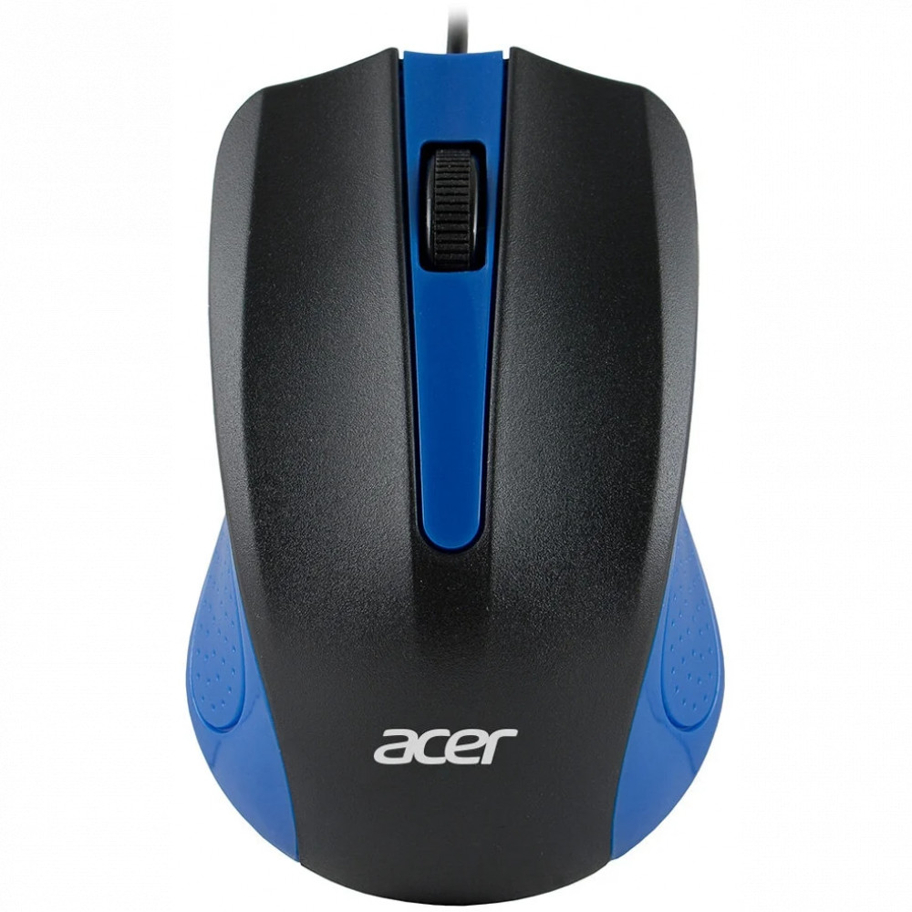 Мышь Acer OMW011 черный/синий ZL.MCEEE.002 Бюджетные, Проводная — фото товара