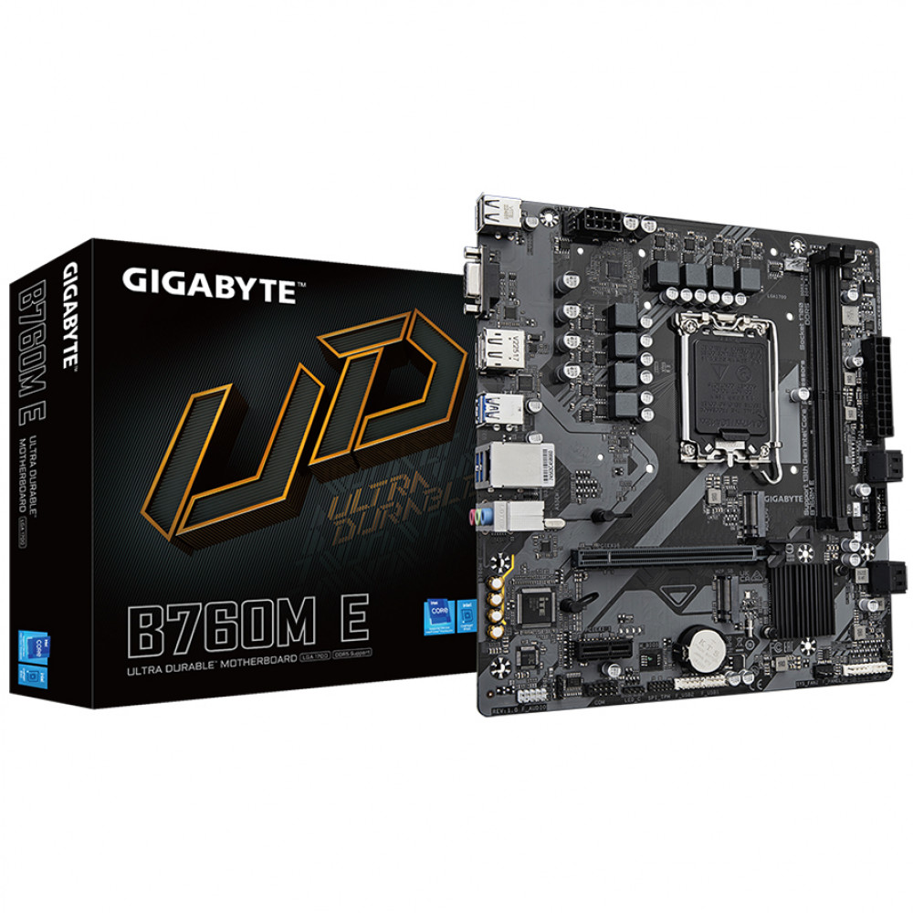 Материнская плата Gigabyte B760M E Micro-ATX, LGA 1700 - миниатюра 2