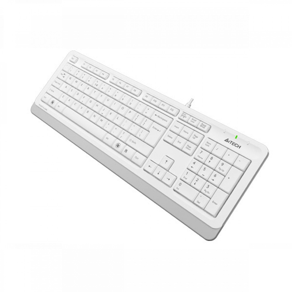 Клавиатура A4Tech Клавиатура Fstyler FK10 FK10 WHITE Проводная, USB - миниатюра 3