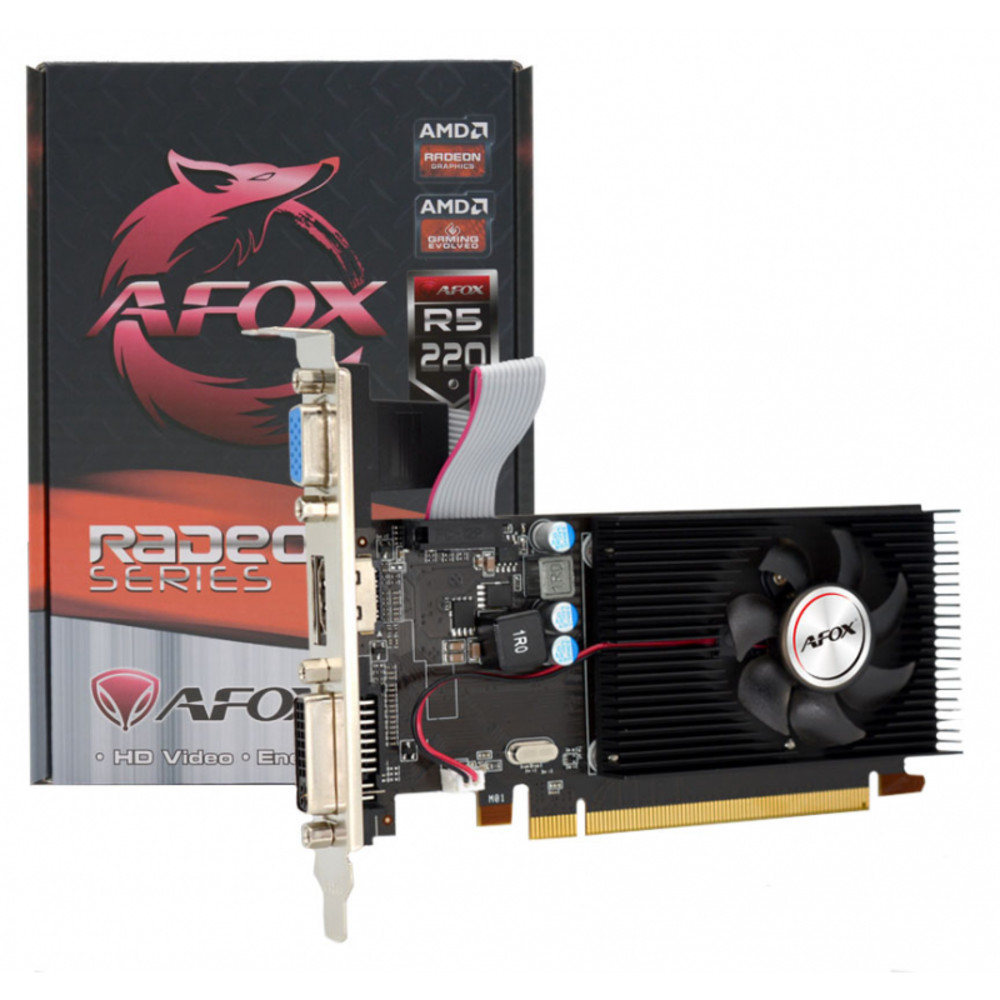 Видеокарта AFOX AMD R5 220 AFR5220-2048D3L5 2 ГБ - миниатюра 2