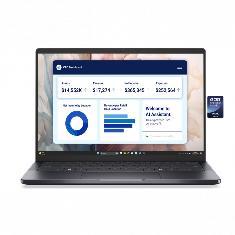 Ноутбук Dell Pro 14 Premium 210-BPFF_5 14 ", WUXGA 1920x1200 (16:10), Intel, Core Ultra 7, 32 Гб, 512 ГБ, Intel Graphics, Windows 11 Pro - миниатюра 2