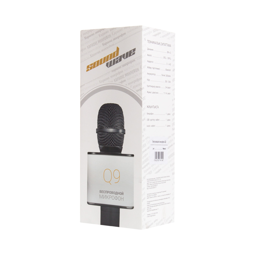 Микрофон Sound Wave Q9 Чёрный SoundWaveQ9 - миниатюра 3