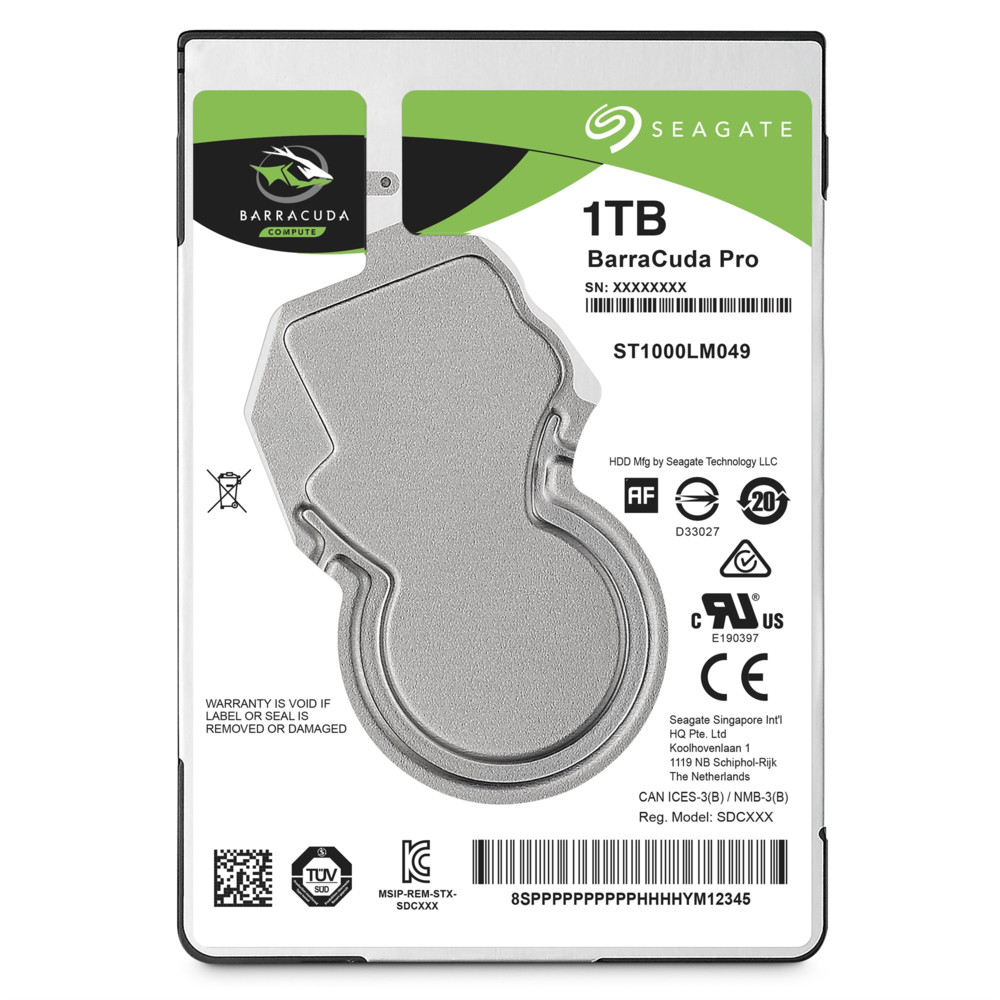 Жесткий диск Seagate Barracuda Pro ST1000LM049 HDD (классические), 1 ТБ, 2.5 дюйма, SATA — фото товара