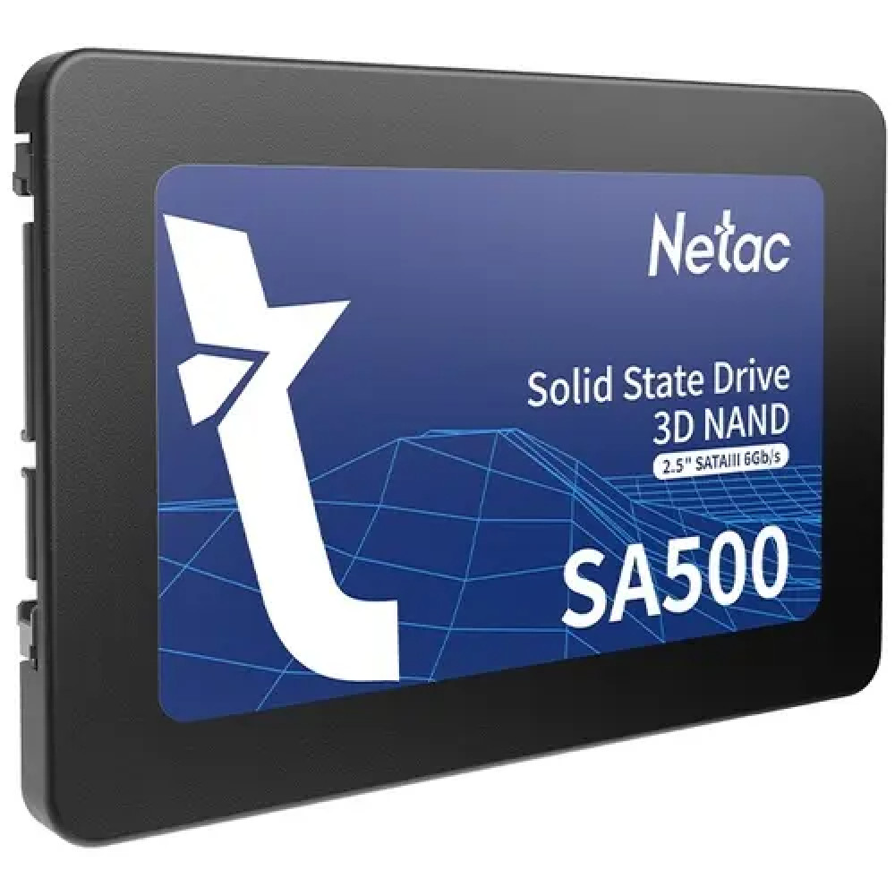 Жесткий диск Netac SA500 [NT01SA500-960-S3X] SSD (твердотельные), 960 ГБ, 2.5 дюйма, SATA - миниатюра 2
