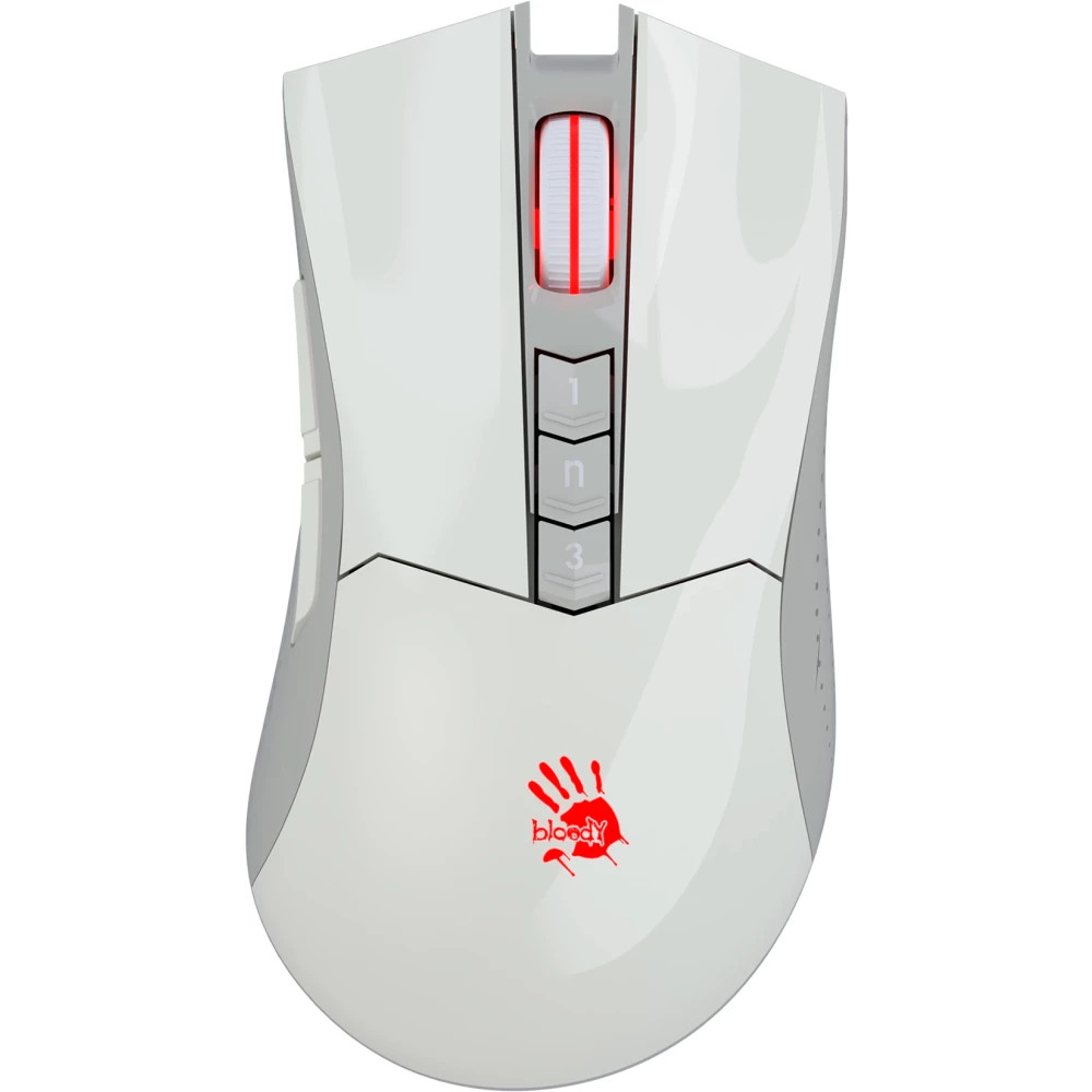 Мышь A4Tech Bloody R90 Plus Белый R90 PLUS GREUISH WHITE Игровые, Беспроводная — фото товара