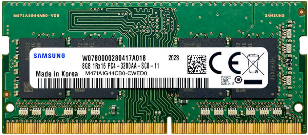 ОЗУ Samsung M471A1G44CB0-CWE SO-DIMM, DDR4, 8 Гб, 3200 МГц — фото товара