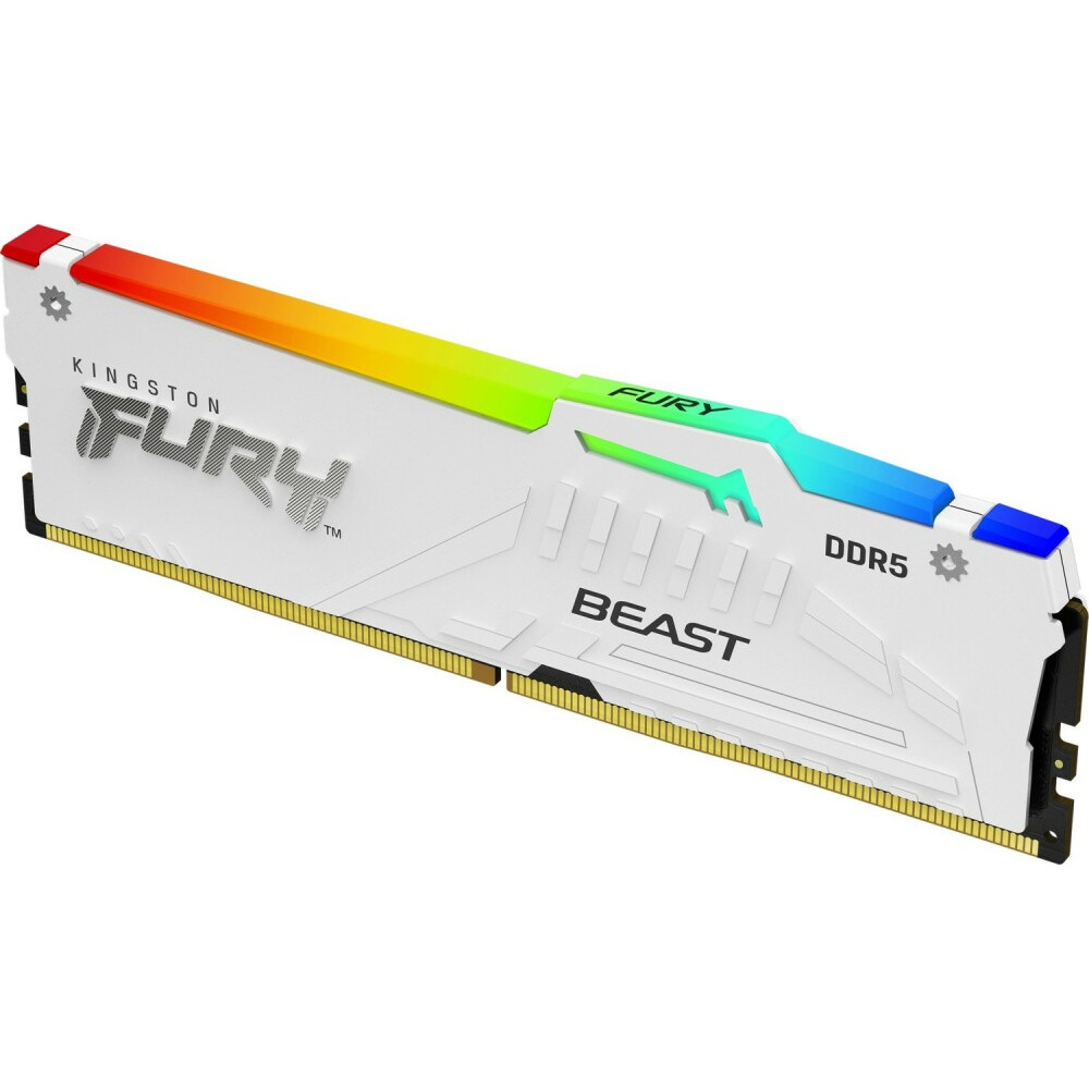 ОЗУ Kingston Fury Beast White RGB KF552C40BWA-32 DIMM, DDR5, 32 Гб, 5200 МГц - миниатюра 2