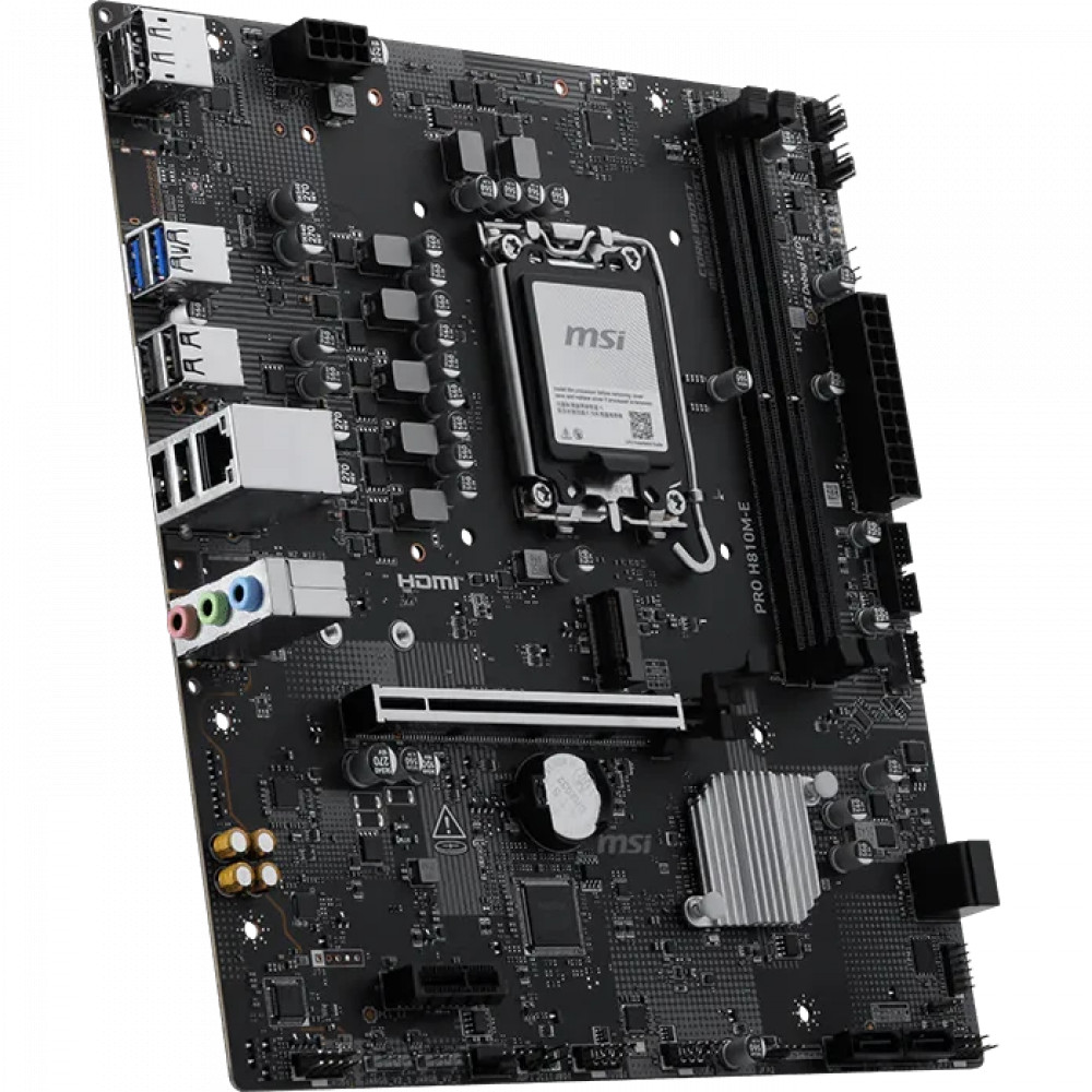Материнская плата MSI PRO H810M-E Micro-ATX, LGA 1851 - миниатюра 2