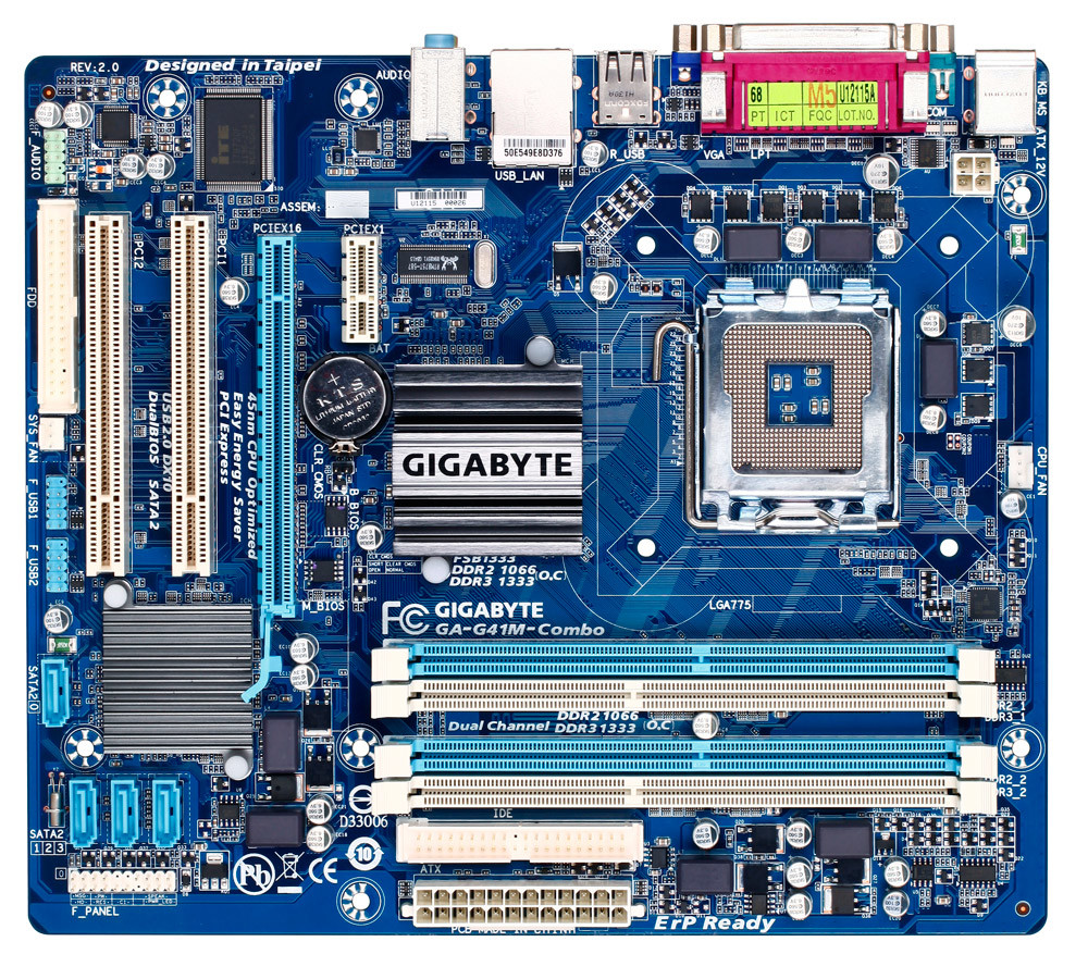 Материнская плата Gigabyte GA-G41M-COMBO-GQ Micro-ATX — фото товара