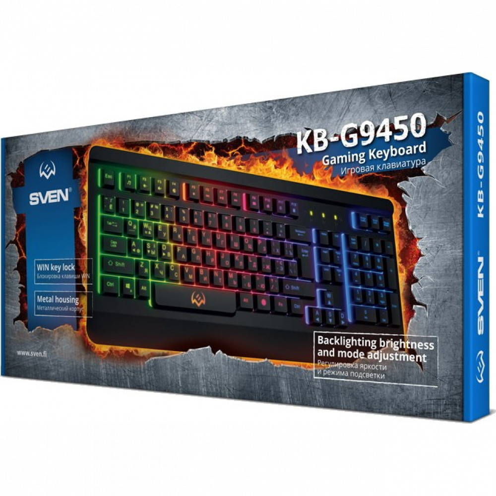 Клавиатура Sven KB-G9450 SV-019129 Проводная, USB - миниатюра 7